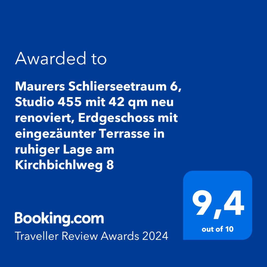Maurers Schlierseetraum 6, Studio 455 Mit 42 Qm Neu Renoviert, Erdgeschoss Mit Eingezaeunter Terrasse In Ruhiger Lage Am Kirchbichlweg 8 Экстерьер фото